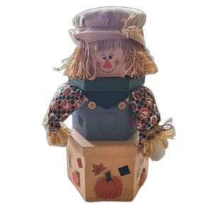 Scarecrow Harvest Tower Stacking Boxes Fall Autumn Decoration Gift Box Tower